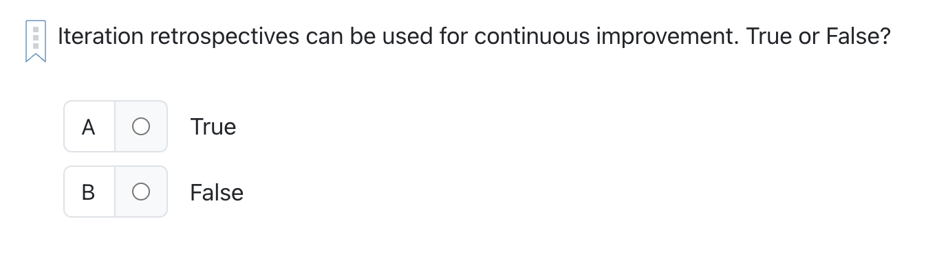 Solved Iteration retrospectives can be used for continuous | Chegg.com