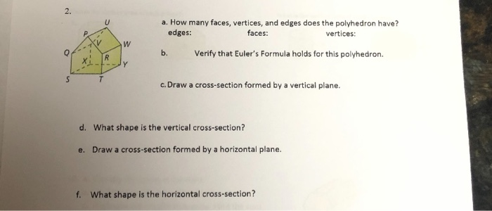 Solved a. How many faces, vertices, and edges does the | Chegg.com