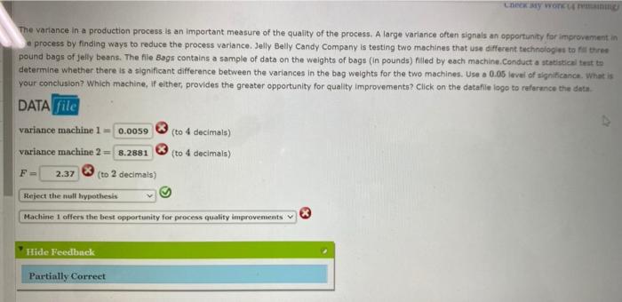 Solved 1 Machine 1 Machine 2 2 2.95 3.22 3 3.45 3.30 4 3.50 | Chegg.com