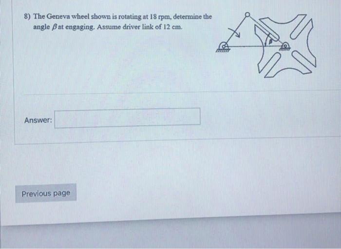 Solved 7) If the speed of a universal joint output shaft is | Chegg.com