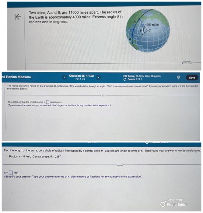 Solved Two cities, A and B, are 11000 miles apart. The | Chegg.com
