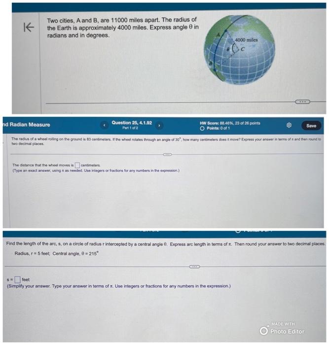 Solved Two Cities, A And B, Are 11000 Miles Apart. The | Chegg.com