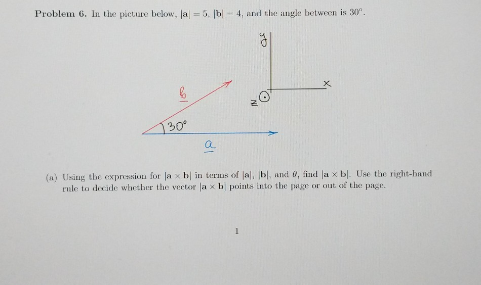 Solved Problem 6. In The Picture Below, Al = 5, B = 4, And | Chegg.com