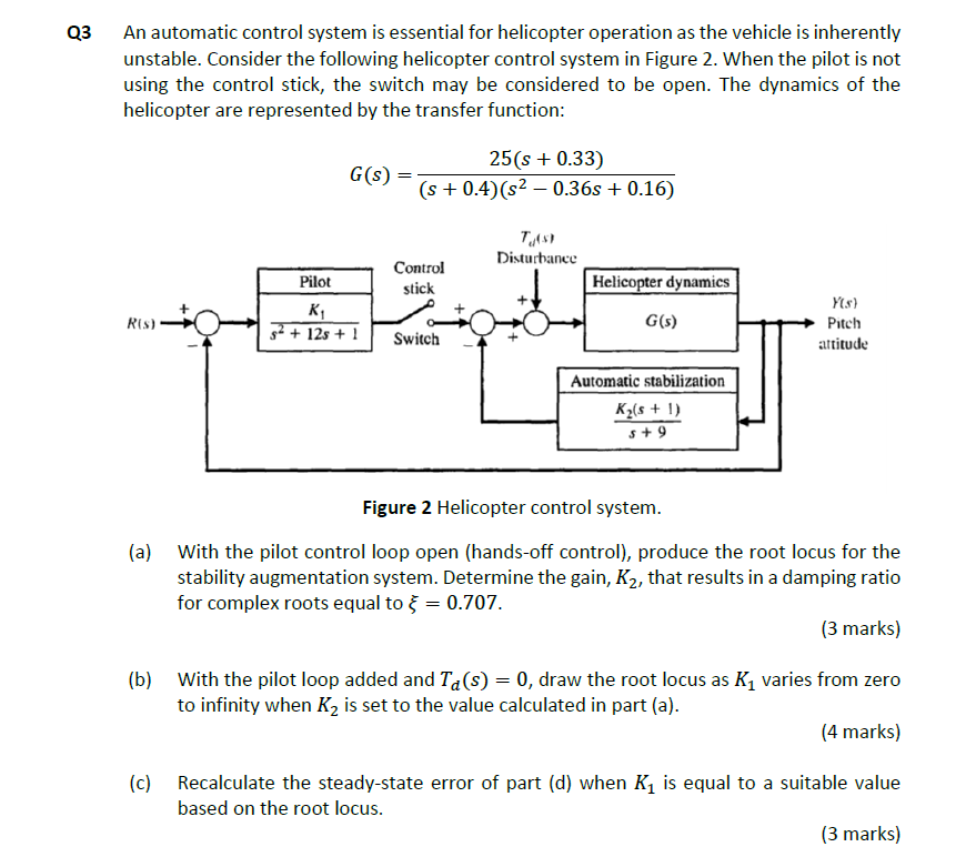 Solved Q3 ﻿An automatic control system is essential for | Chegg.com
