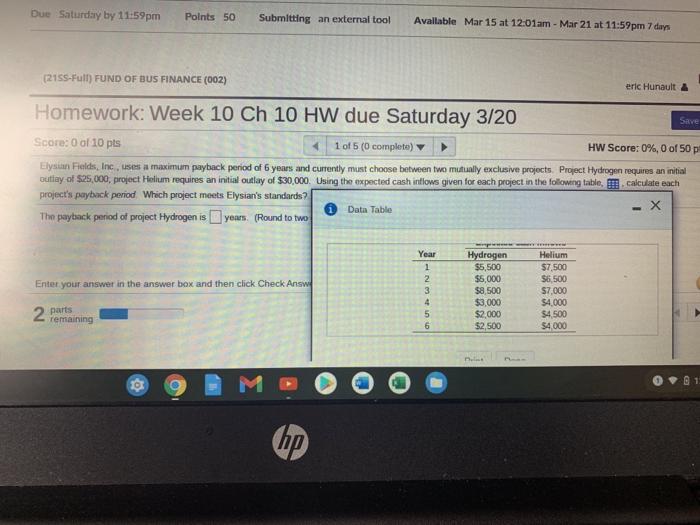 Solved Due Saturday by 11:59pm Points 50 Submitting an | Chegg.com