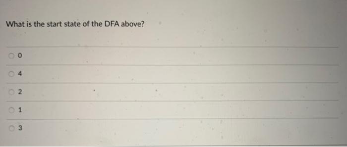 Solved For The Following Set Of Questions, Consider The DFA | Chegg.com