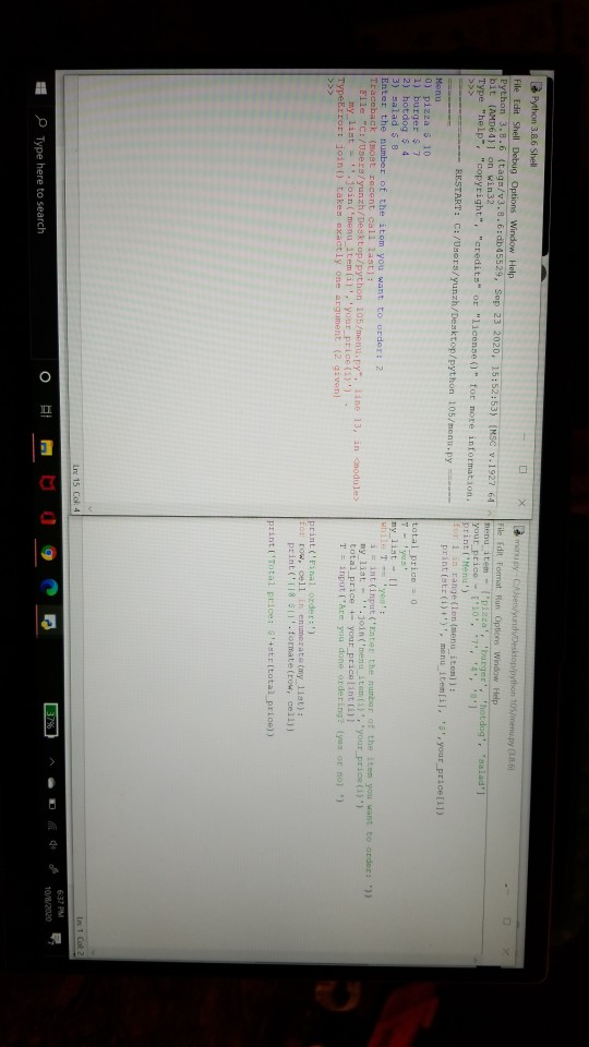 Solved what is wrong with my code? how can i fix it? | Chegg.com