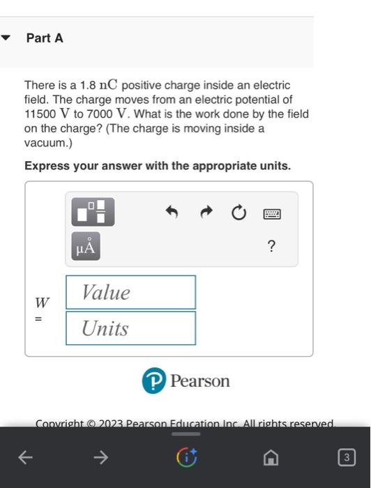 Solved There is a 1.8nC positive charge inside an electric
