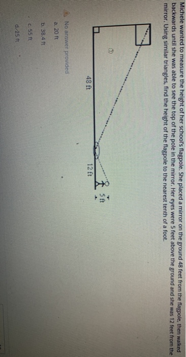 Solved Michele wanted to measure the height of her school s