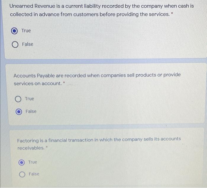 Solved Unearned Revenue is a current liability recorded by | Chegg.com