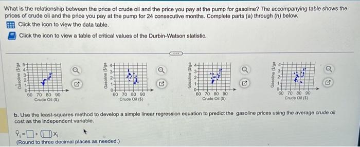 Solved What is the relationship between the price of crude | Chegg.com