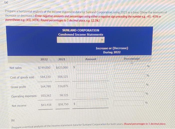 Solved Here are the comparative condensed income statements | Chegg.com