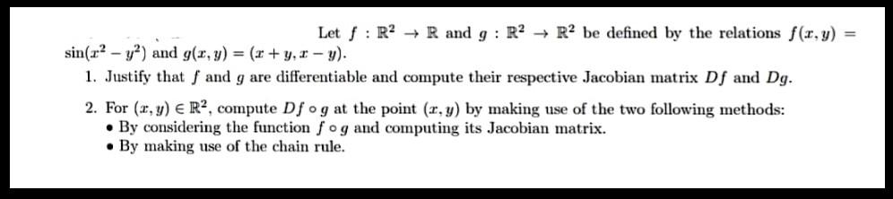 Solved Let F R2→r And G R2→r2 Be Defined By The Relations