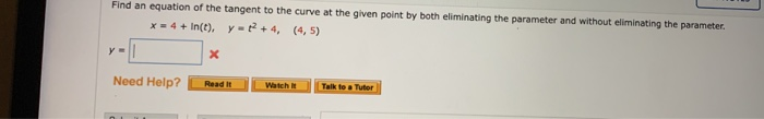 Solved Consider the parametric equations below. x=t-, y = | Chegg.com