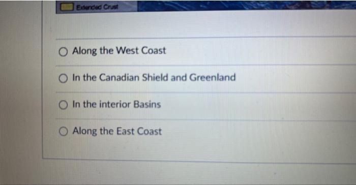 Solved The Oldest Rocks In North America Are Found Chegg Com   Image