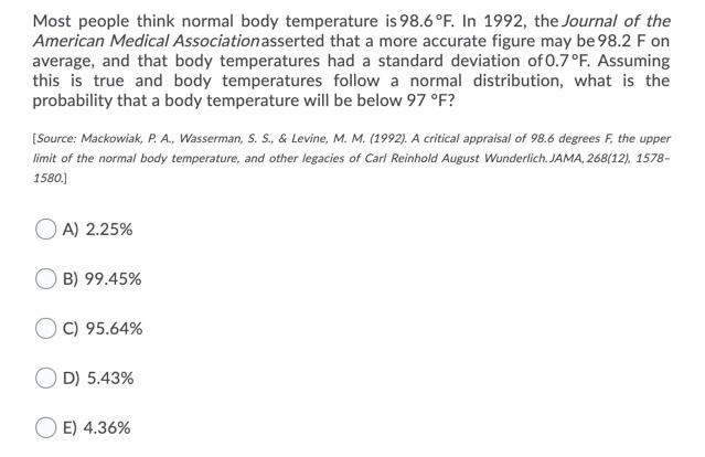 What a Normal Body Temperature Is