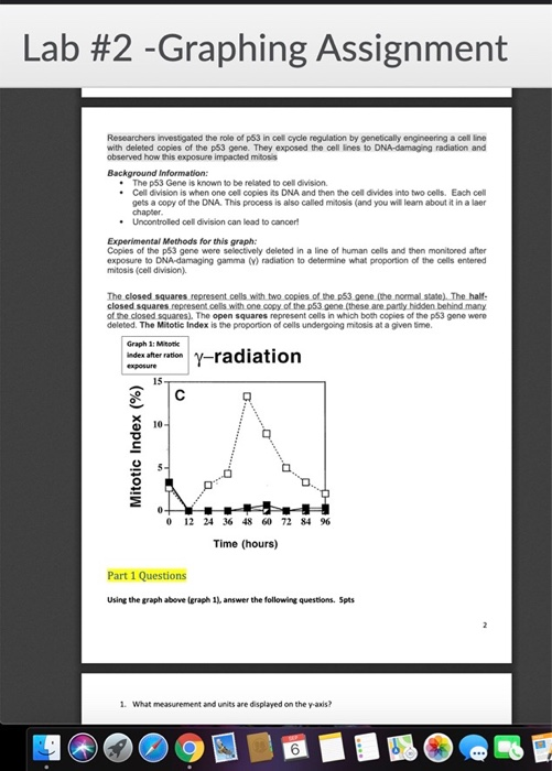 Solved Lab #2 - Graphing Assignment Graphing lab - BIOL 1740 | Chegg.com