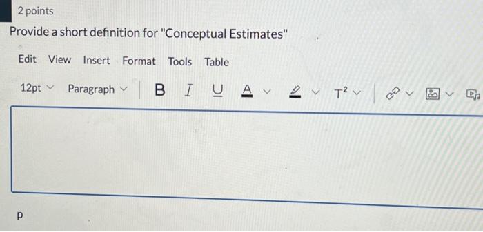 Solved Provide a short definition for 