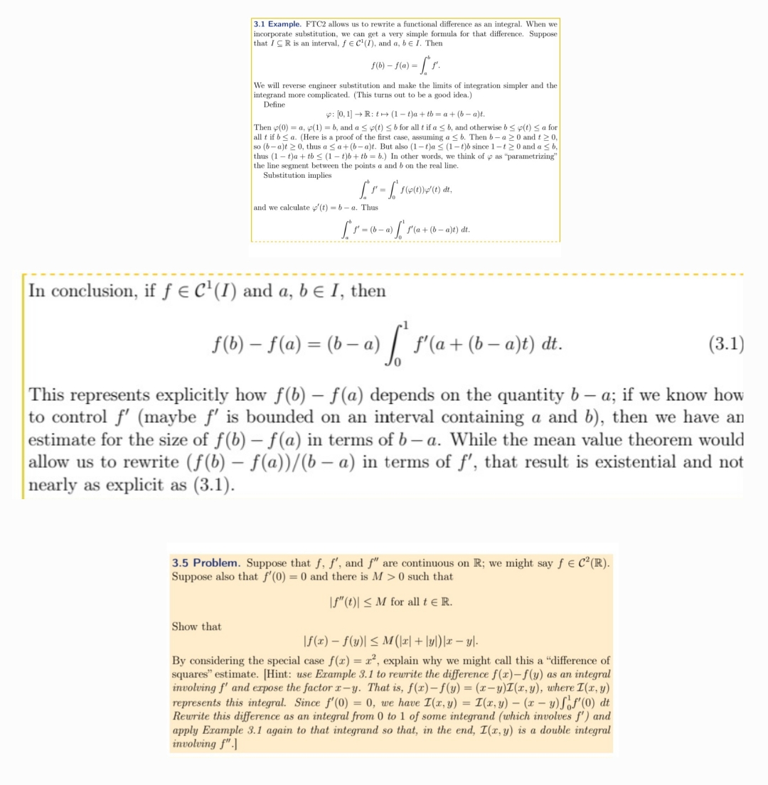 Solved 3.1 ﻿Example. FTC2 ﻿allows us to rewrite a functional | Chegg.com