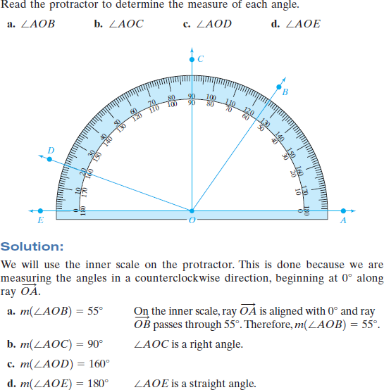 Solved Use The Protractor To Determine The Measure Of The Angle Chegg Com