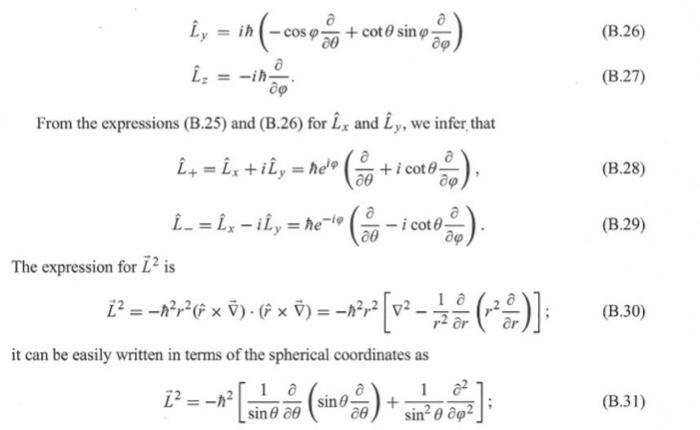 Solved derive L^2, where L^2= (L+)+ (L-) = (Lz^2) - (h bar | Chegg.com