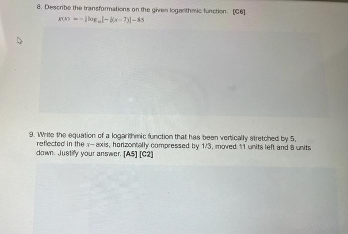 Solved 7. Solve for the unknown variable using a method of | Chegg.com
