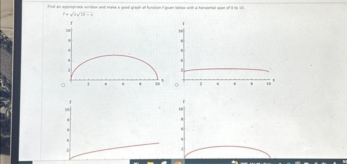 Solved Find an appropriate window and make a good graph of | Chegg.com