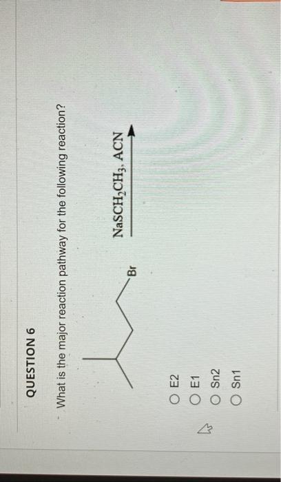 Solved What is the major reaction pathway for the following | Chegg.com