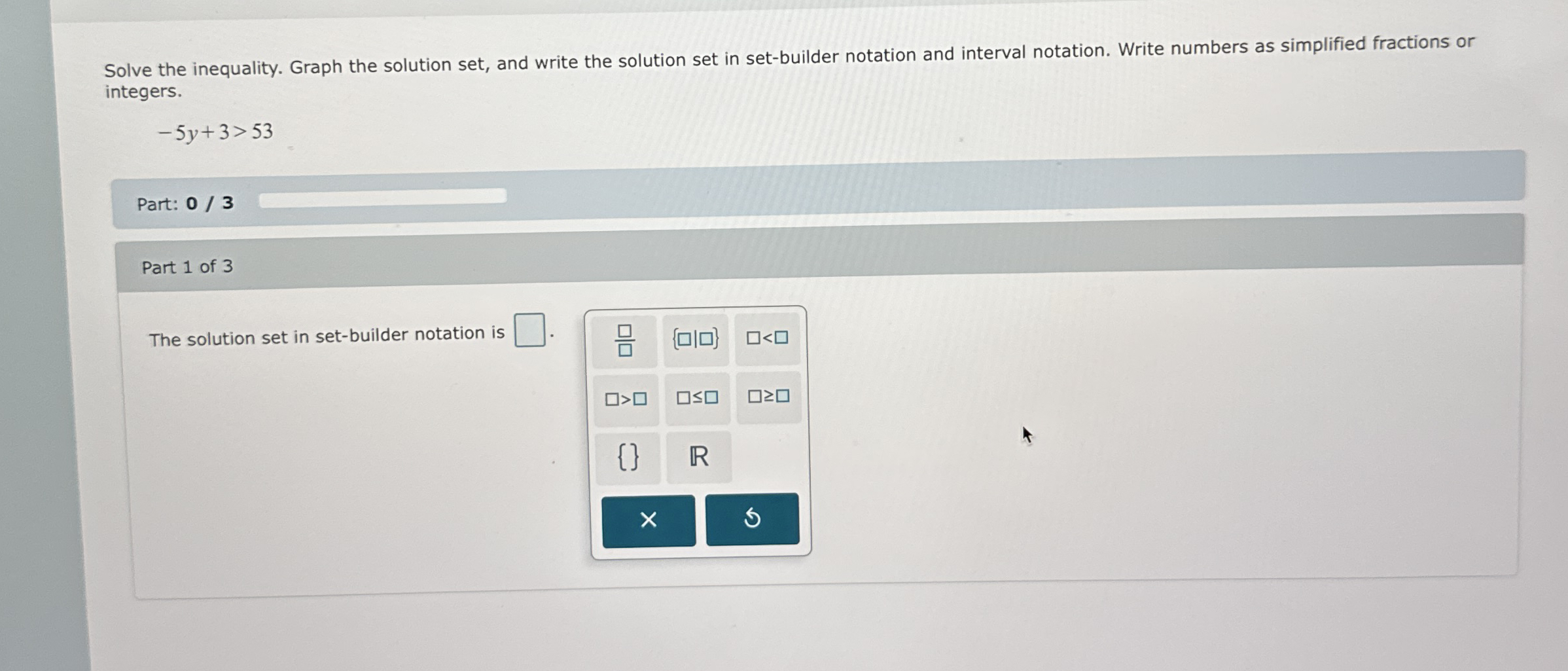 Solved Solve the inequality. Graph the solution set, and