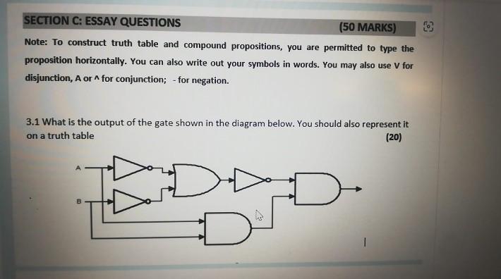 Solved SECTION C: ESSAY QUESTIONS (50 MARKS) Note: To | Chegg.com