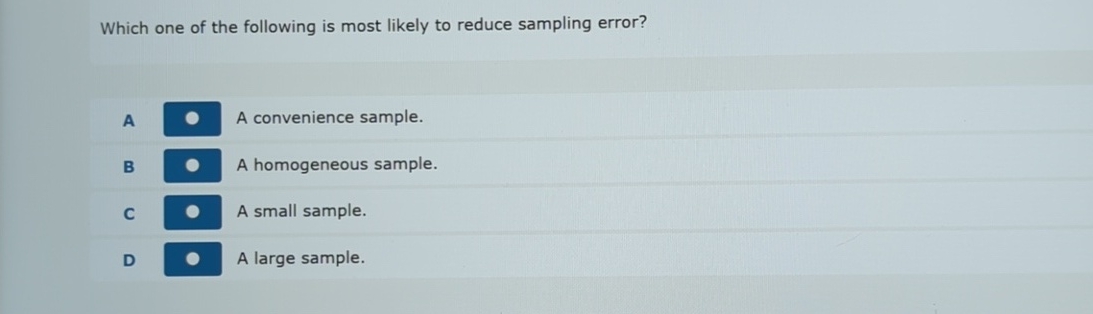 Solved Which one of the following is most likely to reduce | Chegg.com