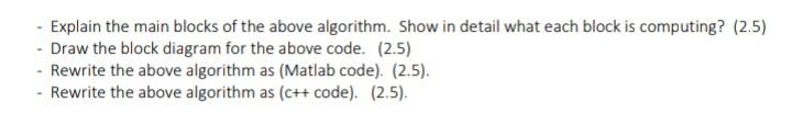 Solved (10 MARKS For the following algorithm ( a python | Chegg.com