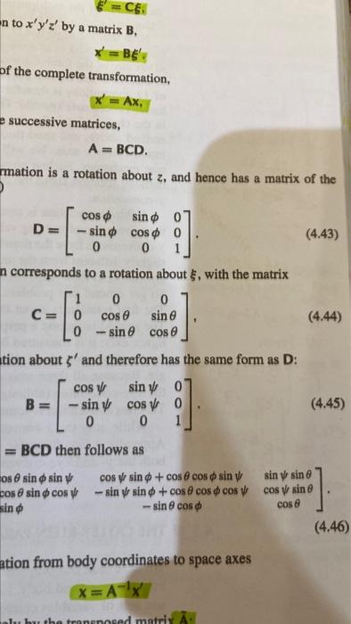 Solved 2. In a set of axes where the z axis is the axis of | Chegg.com