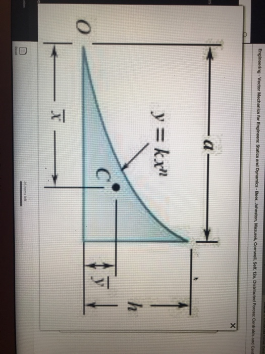 Solved Calculate The Area A Of The General Spandrel Shown