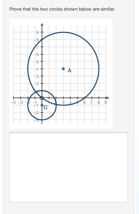 Solved Prove that the two circles shown below are similar. 9 | Chegg.com