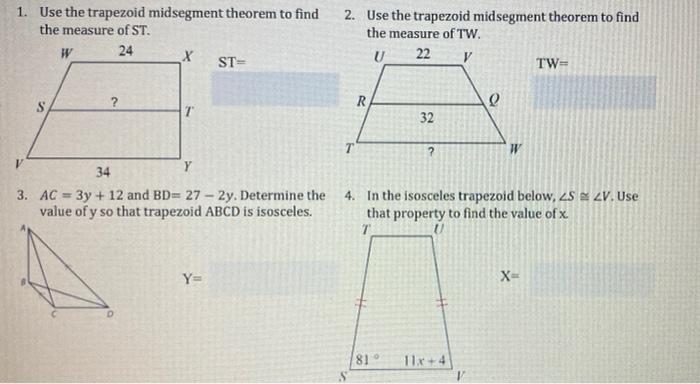 midsegment of a trapezoid