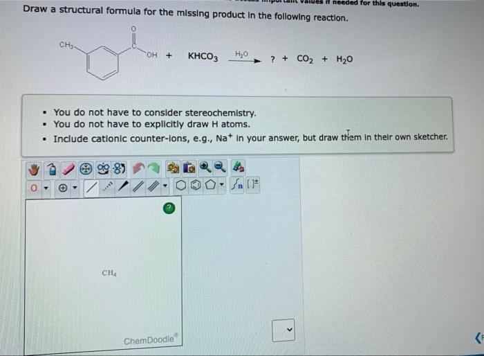 Solved Draw a structural formula for the missing product in | Chegg.com