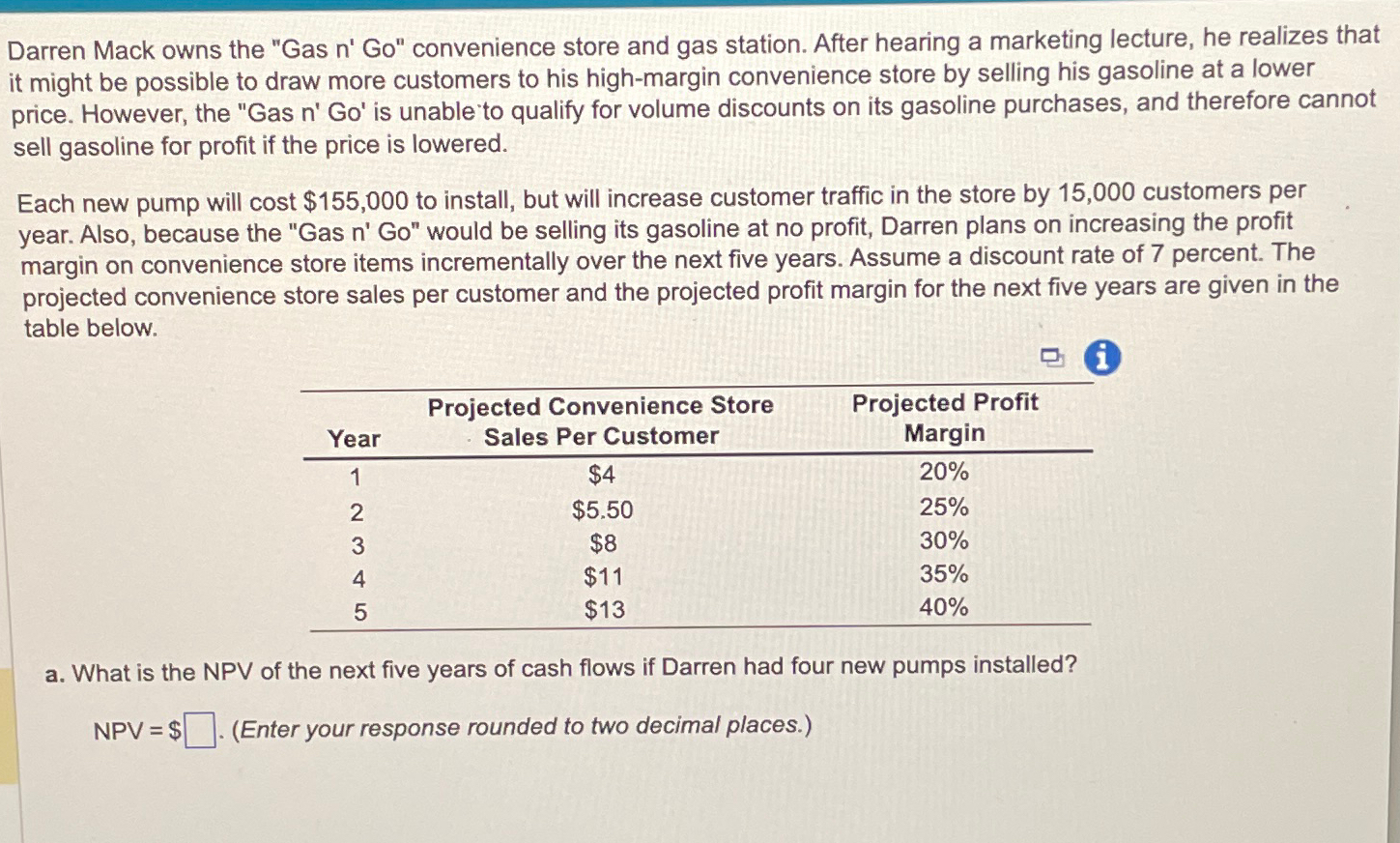 Darren Mack owns the "Gas n' ﻿Go" ﻿convenience store