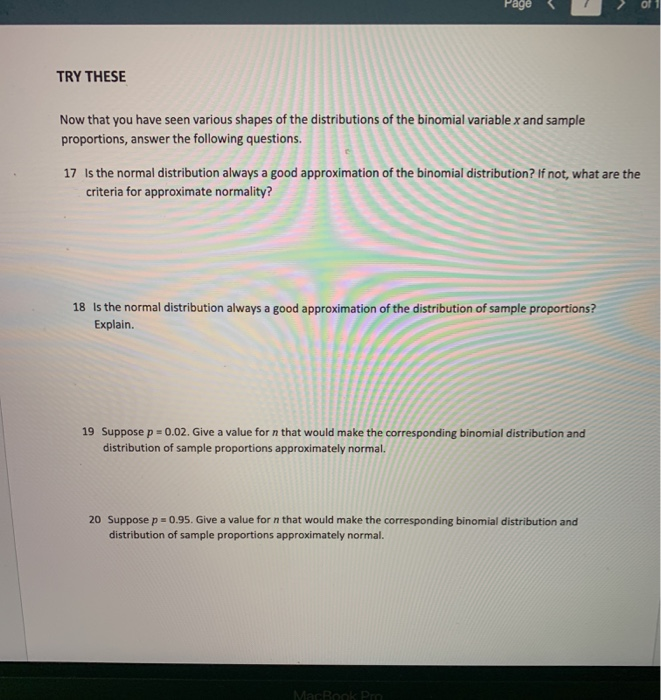 Solved Page of 12 Lesson 6.2.4: Binomial Distribution | Chegg.com