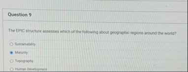 Solved Question 9The EPIC structure assesses which of the | Chegg.com