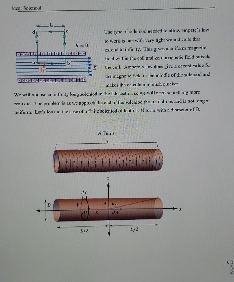 Solved 1) Using Ampere's Law to find the magnetic field of a | Chegg.com