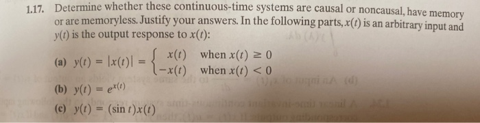 Solved For b and c only in problem 1.17, show all work for | Chegg.com