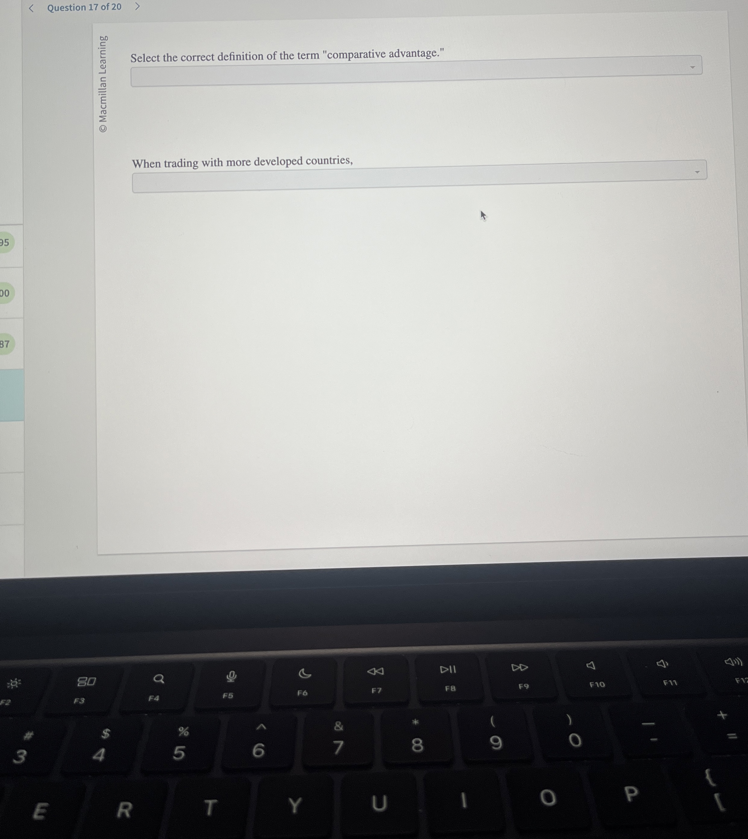 Solved Question 17 ﻿of 20Select the correct definition of