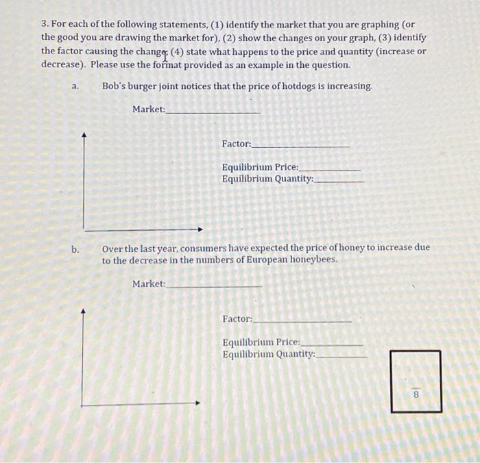 Solved 3 For Each Of The Following Statements 1 Identify