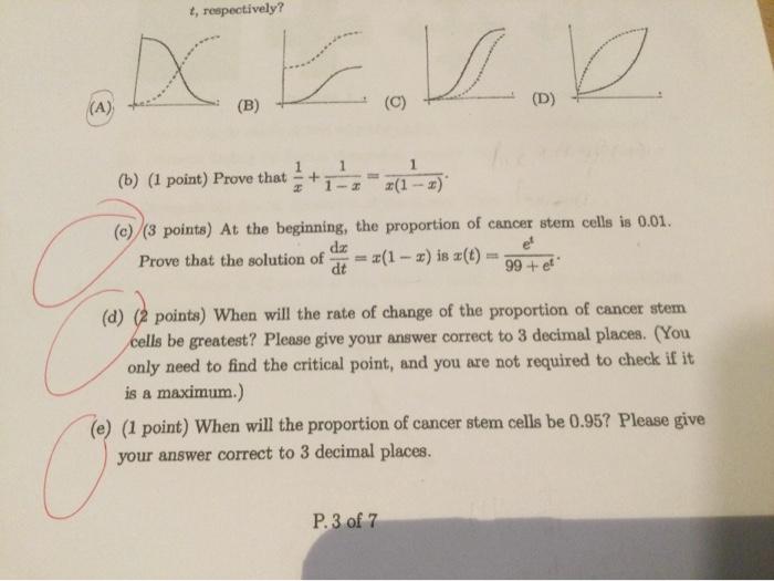 Solved Please Show Me How To Solve Part (c) (d) (e) With | Chegg.com