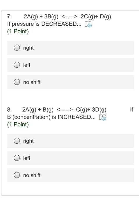 Solved 2. 2A(g) + 3B(g) 2C(g)+ D(g) If | Chegg.com