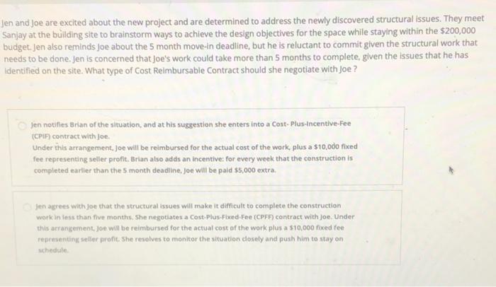 Solved Jen correctly realized that the lack of clarity in | Chegg.com