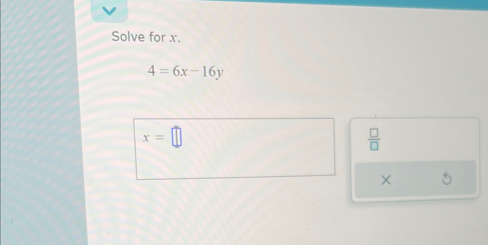 solved-solve-for-x-4-6x-16y-chegg