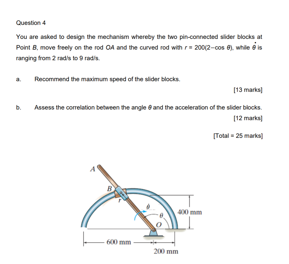 Solved Question 4 You are asked to design the mechanism | Chegg.com