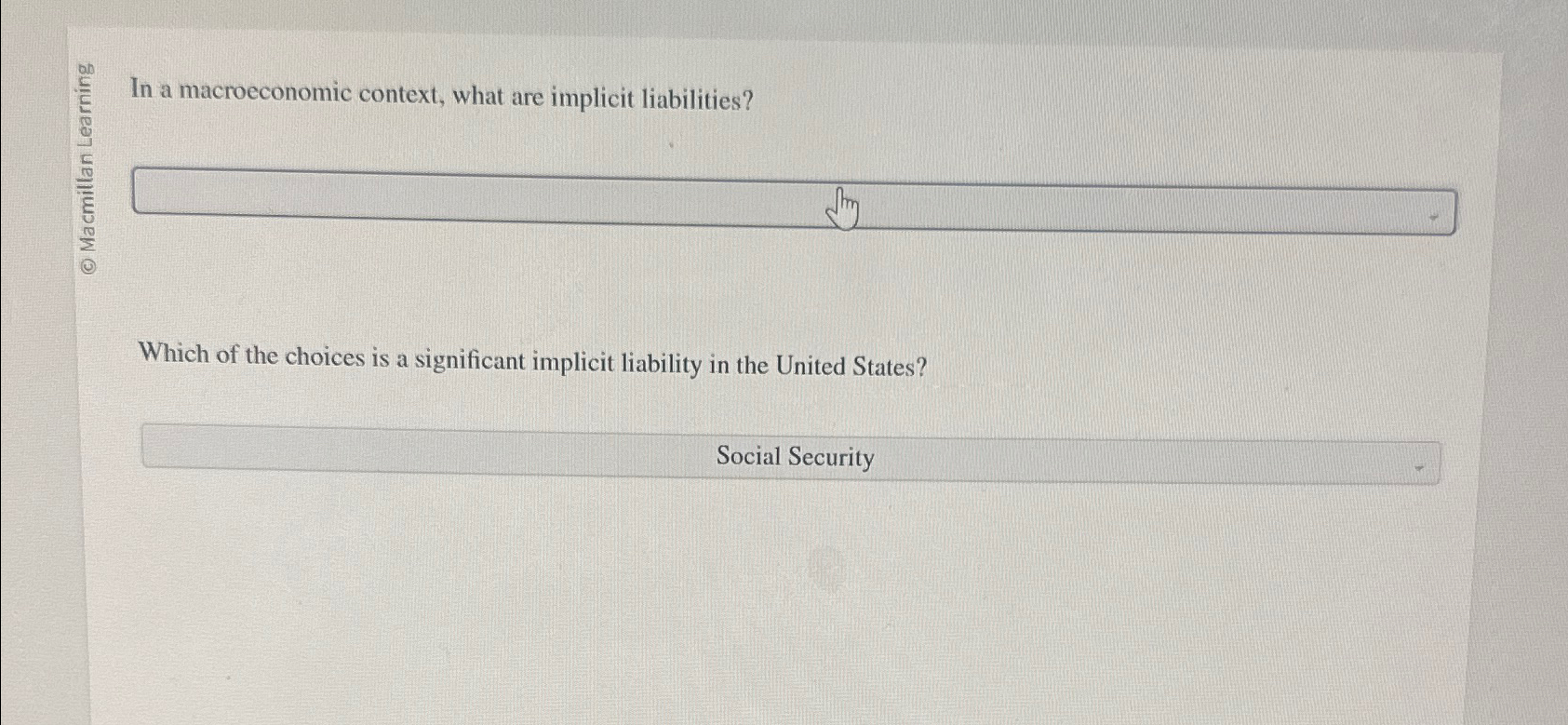 Solved 55 ﻿In a macroeconomic context, what are implicit | Chegg.com